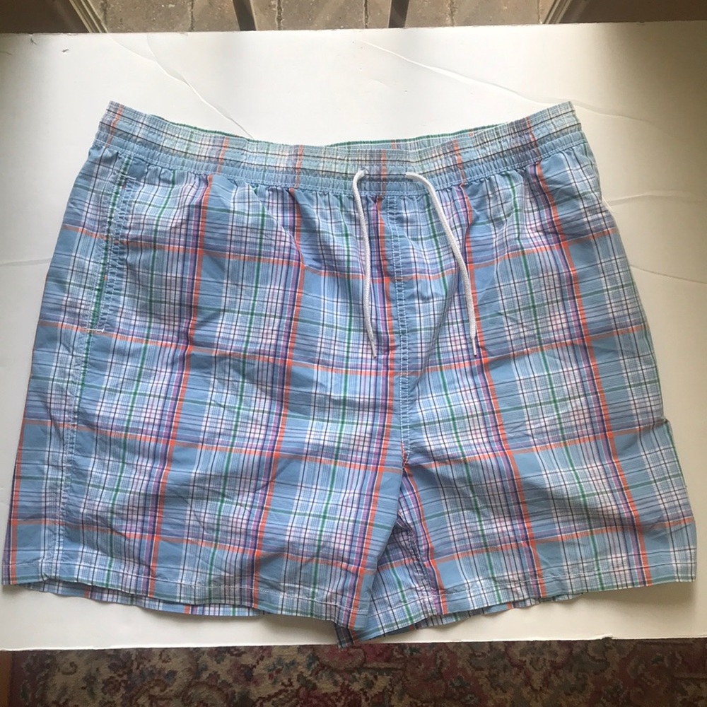 Ralph Lauren plaid swimsuit XXL excellent cond.